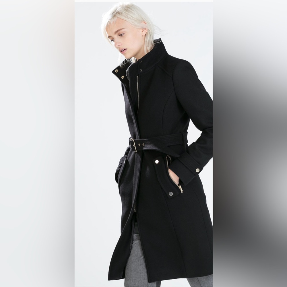 Zara Trench Coat | Size: M | Color: Black